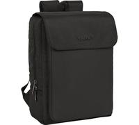Safta Portátil 13,3" a 15,6" Puerto USB y Diseño Ejecutivo | Mochila Oficina, Universidad y Viajes, Unisex Adulto, FlapCase Black, Mediano