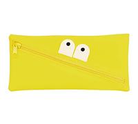 Safta - Portatodo Caritas, Estuche Infantil, Estuche Niño, Ideal para Niños en Edad Escolar, Cómodo y Versátil, Calidad y Resistencia, 22x1x11 cm, Color Amarillo