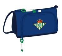 Safta, Portatodo con Bolsillo Desplegable Lleno Real Betis Balompié, 200x85x110 mm Unisex niños, Azul Y Azul Marino, Estándar