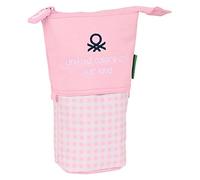 SAFTA-Portatodo Cubilete Benetton Vichy 8X19X6Cm, Multicolor (812253898)
