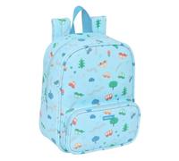 Safta PREESCOLAR COCHES - Mochila Guardería, Adaptable a Carro, Fácil Limpieza, Ideal para Niños de Diferentes Edades, Cómoda y Versátil, Calidad y Resistencia, 22x10x27 cm