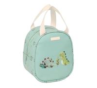 SAFTA PREESCOLAR DINOS - Bolso Portameriendas, Portatodo, Calidad y Máxima Resistencia, Porta Comida, Recreo, 19x14x22 cm