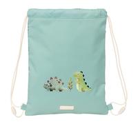 SAFTA PREESCOLAR DINOS - Mochila Saco Plano Junior, Mochila, Ideal para Niños de Diferentes Edades, Cómoda y Versátil, Calidad y Resistencia, 26x34 cm