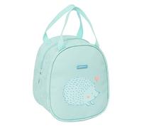 Safta Preescolar Erizo - Neceser Termo Preescolar, Neceser Infantil, Adaptable a Carro, Ideal para Niños de 5 a 14 Años, Cómodo y Versátil, Calidad y Resistencia, 19x14x22 cm, Color Azul Turquesa