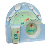 Safta PREESCOLAR FIESTA - Set de Platos y Cubiertos, Pack, Plato, Cubierto, Bebé, Iniciación, Comida, Cómodo y Versátil, 26x9x26 cm