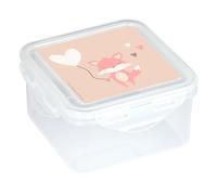 SAFTA PREESCOLAR FLORES - Fiambrera, Portatodo, Porta Comida, Calidad y Máxima Resistencia, Recreo, 13x13x7.5