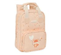 SAFTA PREESCOLAR FLORES - Mochila Infantil, Adaptable con Asas, Tejido Reciclable, Ideal para Niños de Diferentes Edades, Cómoda y Versátil, Calidad y Resistencia, 20x8x28 cm