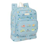 Safta PREESCOLAR GRUAS - Mochila Nevera Guardería, Nevera para Frío y Calor, Nevera Fácil de Transportar, Nevera Impermeable, Nevera para Excursión, 22x10x27 cm