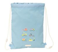 SAFTA PREESCOLAR GRUAS - Mochila Saco Plano Junior, Mochila, Ideal para Niños de Diferentes Edades, Cómoda y Versátil, Calidad y Resistencia, 26x34 cm
