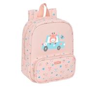 Safta PREESCOLAR JIRAFA - Mochila Guardería, Adaptable a Carro, Fácil Limpieza, Ideal para Niños de Diferentes Edades, Cómoda y Versátil, Calidad y Resistencia, 22x10x27 cm