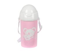 Safta PREESCOLAR KOALA - Botella de Apertura Automática, con Pajita, Botella de Agua, Sin BPA, con Bandolera, Cómoda y Ligera, 500 ml, 7.3x19.5 cm