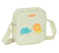Safta Bandolera Preescolar Selva – 16 x 18 x 4 cm, Fácil limpieza, Blanco roto, 5–14 años