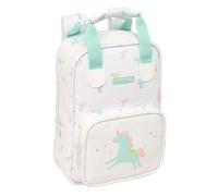 SAFTA PREESCOLAR UNICORNIO - Mochila Infantil, Adaptable con Asas, Tejido Reciclable, Ideal para Niños de Diferentes Edades, Cómoda y Versátil, Calidad y Resistencia, 20x8x28 cm