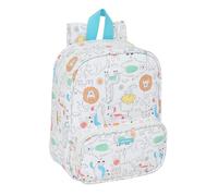 Safta PREESCOLAR ZOO - Mochila Guardería, Adaptable a Carro, Fácil Limpieza, Ideal para Niños de Diferentes Edades, Cómoda y Versátil, Calidad y Resistencia, 22x10x27 cm