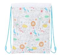 Safta PREESCOLAR ZOO - Mochila Saco Plano Junior, Mochila, Ideal para Niños de Diferentes Edades, Cómoda y Versátil, Calidad y Resistencia, 26x34 cm