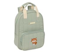Safta - Mochila infantil - Preescolar Zorrito - Adaptable con asas, tejido reciclable - 20x8x28 cm