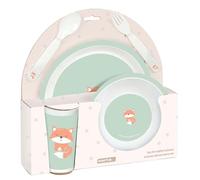 SAFTA PREESCOLAR ZORRITO - Set de Platos y Cubiertos, Pack, Plato, Cubierto, Bebé, Iniciación, Comida, Cómodo y Versátil, 26x9x26 cm