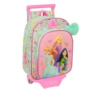 Safta PRINCESAS DISNEY BLOOM - Mochila Infantil con Carro 705, Ideal para Niños de Diferentes Edades, Cómoda y Versátil, Calidad y Resistencia, 26x11x34 cm