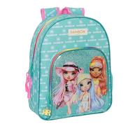 Safta RAINBOW HIGH PARADISE - Mochila Infantil, Ideal para Niños de Diferentes Edades, Cómoda y Versátil, Calidad y Resistencia, 28x10x34 cm, Color Azul Turquesa