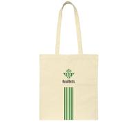 Safta REAL BETIS BALOMPIÉ - Bolso Tote, Bolso de Mujer, Tote Bag, Cómodo y Versátil, Calidad y Resistencia, 38x42 cm, Color Natural beige