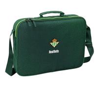 Safta REAL BETIS BALOMPIÉ - Cartera Extraescolares, Maletín Portatodo, Bandolera, Cómoda y Versátil, Calidad y Resistencia, 38x6x28 cm, Color Verde