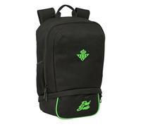 Safta Mochila de deporte REAL BETIS BALOMPIÉ con zapatillero 28x19x51 cm para niños