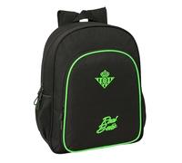REAL BETIS BALOMPIÉ - Mochila Escolar Niño, Mochila Infantil, Adaptable a Carro, Ideal para Niños en Edad Escolar, Cómoda y Versátil, Calidad y Resistencia, 32x12x38 cm
