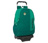 Safta REAL BETIS BALOMPIÉ - Mochila Grande con Carro, Ideal para Niños de Diferentes Edades, Cómoda y Versátil, Calidad y Resistencia, 30x14x43 cm