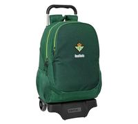 Safta REAL BETIS BALOMPIÉ - Mochila Grande con Carro, Ideal para Niños de Diferentes Edades, Cómoda y Versátil, Calidad y Resistencia, 30x14x43 cm, Color Verde