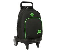 REAL BETIS BALOMPIÉ - Mochila Grande con Ruedas, Compact Evolución, Extraíble, Ideal para Niños de Diferentes Edades, Cómoda y Versátil, Calidad y Resistencia, 33x22x45 cm