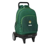 Safta REAL BETIS BALOMPIÉ - Mochila Grande con Ruedas, Compact Evolución, Extraíble, Ideal para Niños de Diferentes Edades, Cómoda y Versátil, Calidad y Resistencia, 33x22x45 cm, Color Verde