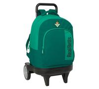 Safta REAL BETIS BALOMPIÉ - Mochila Grande con Ruedas, Compact Evolución, Extraíble, Ideal para Niños de Diferentes Edades, Cómoda y Versátil, Calidad y Resistencia, 33x22x45 cm