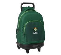 Safta Real Betis BALOMPIÉ - Mochila Grande con Ruedas, Compacta, Extraíble, Ideal para Niños de Diferentes Edades, Cómoda y Versátil, Calidad y Resistencia, 33x22x45 cm, Color Verde