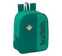 Safta REAL BETIS BALOMPIÉ - Mochila Guardería, Adaptable a Carro, Fácil Limpieza, Ideal para Niños de Diferentes Edades, Cómoda y Versátil, Calidad y Resistencia, 22x10x27 cm