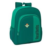 Safta REAL BETIS BALOMPIÉ - Mochila Junior, Adaptable a Carro, Ideal para Niños de Diferentes Edades, Cómoda y Versátil, Calidad y Resistencia, 32x12x38 cm