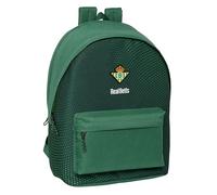 Safta REAL BETIS BALOMPIÉ - Mochila para Portátil 15.6" y USB, Ideal para Jóvenes de Diferentes Edades, Tejido Reciclado, Cómoda y Versátil, Calidad y Resistencia, 31x18x44 cm, Color Verde
