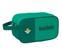 SAFTA Real Betis BALOMPIÉ - Neceser Escolar Infantil Grande, Neceser Infantil, Adaptable a Carro, Ideal para Niños de 5 a 14 Años, Cómodo y Versátil, Calidad y Resistencia, 26x12.5x15 cm