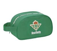 Safta Real Betis BALOMPIÉ - Neceser Escolar Infantil Mediano con Asa, Neceser Infantil, Adaptable a Carro, Fácil Limpieza, Cómodo y Versátil, Calidad y Resistencia, 26x12x15 cm, Color Verde