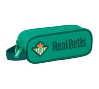 SAFTA Real Betis BALOMPIÉ - Portatodo Doble Niño, Estuche Infantil, Estuche Niño, Ideal para Niños en Edad Escolar, Cómodo y Versátil, Calidad y Resistencia, 21x6x8 cm