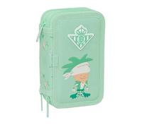 Safta REAL BETIS BALOMPIÉ PREESCOLAR - Estuche Escolar con 37 Útiles Incluidos, Ideal para Niños de 5 a 14 Años, Cómodo y Versátil, Calidad y Resistencia, 12.5x5.5x19.5 cm