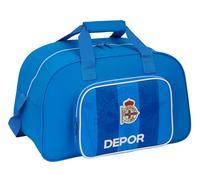 Safta REAL DEPORTIVO DE LA CORUÑA - Bolsa de Deporte, Mochila, Ideal para Niños de Diferentes Edades, Cómoda y Versátil, Calidad y Resistencia, 40x23x24 cm, Color Azul