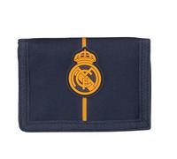 SAFTA Real Madrid 2ª EQUIPACIÓN 24/25 - Cartera Billetera con Cabecera, Cartera Billetera, Monedero, Cómoda y Versátil, Calidad y Resistencia, 12.5x9.5 cm, Color Azul Marino