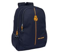 Safta REAL MADRID 2ª EQUIPACIÓN 24/25 - Mochila Escolar Infantil, Ideal para Niños de Diferentes Edades, Cómoda y Versátil, Calidad y Resistencia, 32x16x44 cm, Color Azul Marino