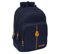 Safta REAL MADRID 2ª EQUIPACIÓN 24/25 - Mochila Escolar Infantil, Ideal para Niños de Diferentes Edades, Cómoda y Versátil, Calidad y Resistencia, 32x15x42 cm, Color Azul Marino