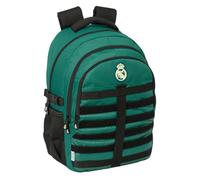Safta REAL MADRID 2ª EQUIPACIÓN 26/27 - Mochila Cross Doble, para Uso Diario de Diferentes Edades, 34x15x46 cm