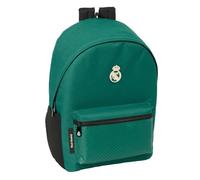 Safta REAL MADRID 2ª EQUIPACIÓN 26/27 - Mochila para Portátil 15.6" y USB, Ideal para Jóvenes de Diferentes Edades, Tejido Reciclado, 31x18x44 cm