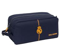 Safta Real Madrid 2nd Team 24/25 - Medium Shoe Rack, Multi-purpose, Pencil Case, Sport, Extracurricular Football, Comfortable and Versatile, 34 x 18 x 15 cm, Navy Blue, navy, Estándar, Casual