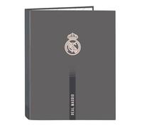 Safta REAL MADRID 3ª EQUIPACIÓN 24/25 - Carpeta con Folios 4 Anillas, Ideal para Niños de Diferentes Edades, Cómoda y Versátil, Calidad y Resistencia, 26.5x33 cm