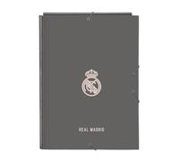 Safta REAL MADRID 3ª EQUIPACIÓN 24/25 - Carpeta Folio con 3 Solapas, Ideal para Niños de Diferentes Edades, Cómoda y Versátil, Calidad y Resistencia, 26x36.5 cm