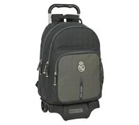 SAFTA Real Madrid 3ª EQUIPACIÓN 24/25 - Carro Escolar Infantil, Ideal para Niños de Diferentes Edades, Cómoda y Versátil, Calidad y Resistencia, 33x15x43 cm Real Madrid Gris